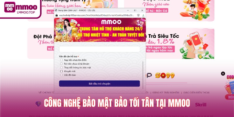 Công nghệ bảo mật bảo tối tân tại MMOO
