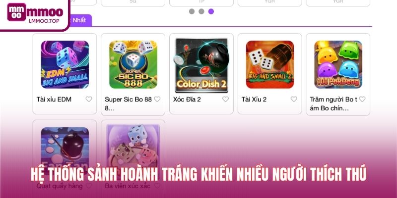 Hệ thống sảnh hoành tráng khiến nhiều người thích thú