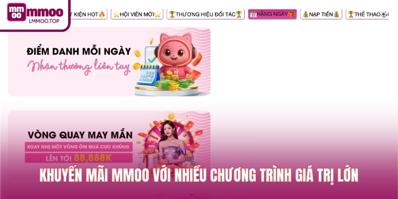 Khuyến mãi MMOO với nhiều chương trình giá trị lớn
