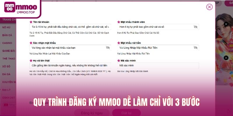 Quy trình đăng ký MMOO dễ làm chỉ với 3 bước