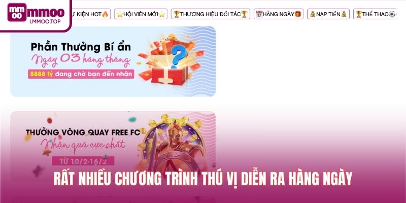 Rất nhiều chương trình thú vị diễn ra hàng ngày
