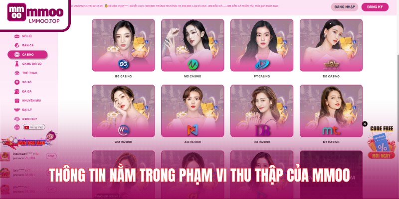 Thông tin nằm trong phạm vi thu thập của MMOO